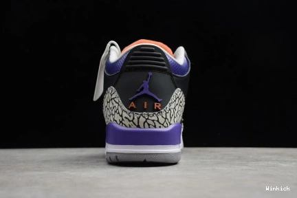 COURT CT8532-050 RETRO - 3 PURPLE BLACK JORDAN 0803